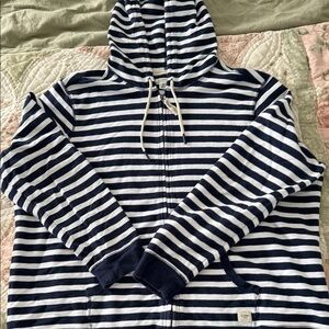 L.L. Bean Women’s Striped Zip-Up hoodie
